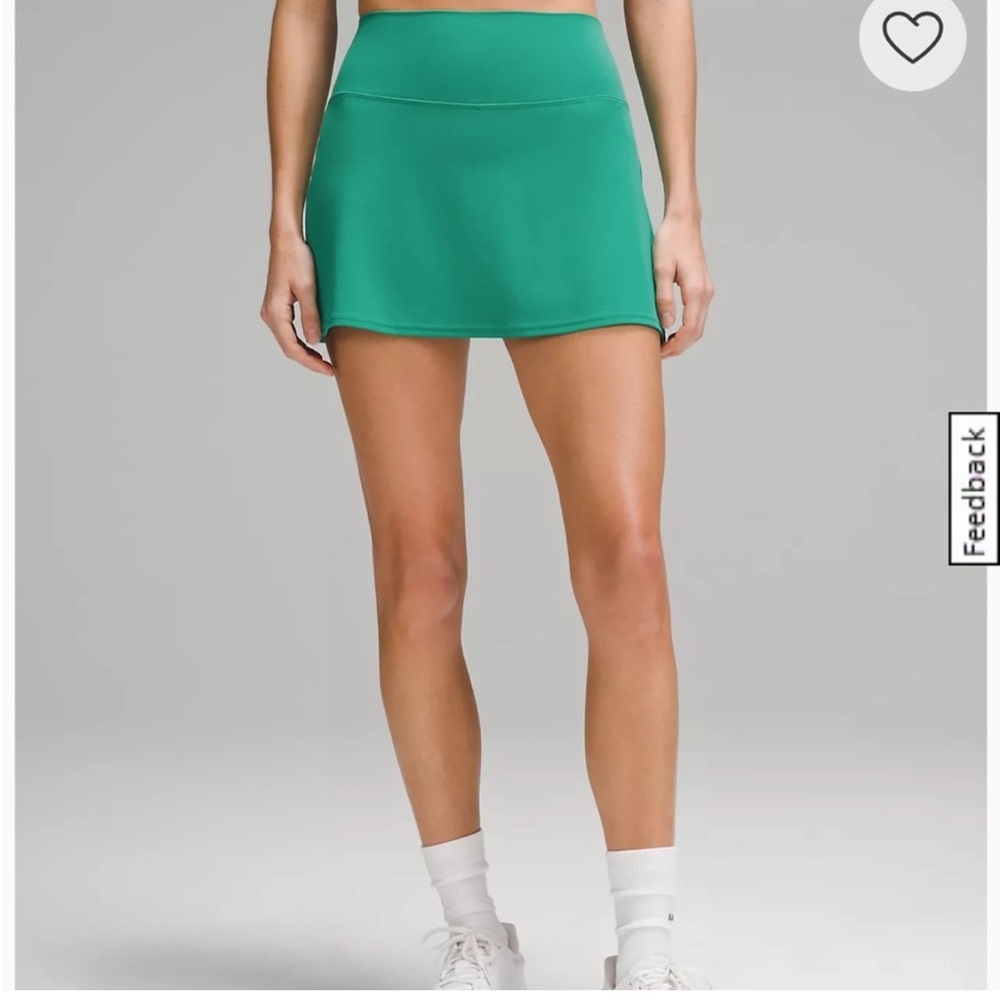 lululemon Align™ High-Rise Skirt in “Cascadia Green”.